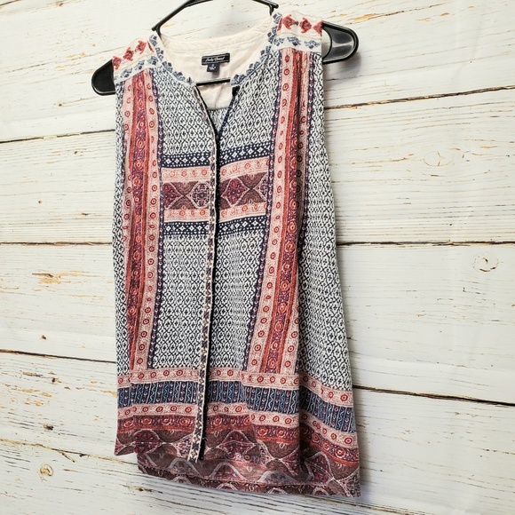 Lucky Brand Boho Sleeveless Top - Picture 3 of 6